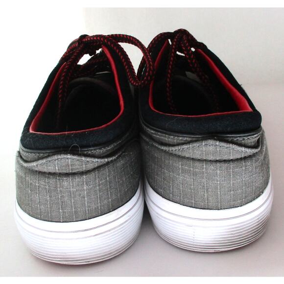 Ralph Lauren Polo Men's Faxon Gray Canvas Lace Sneakers Size 10.5D - Picture 3 of 10